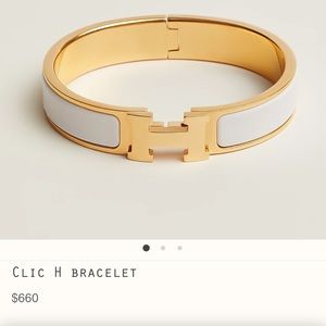 Hermes clic H bracelet